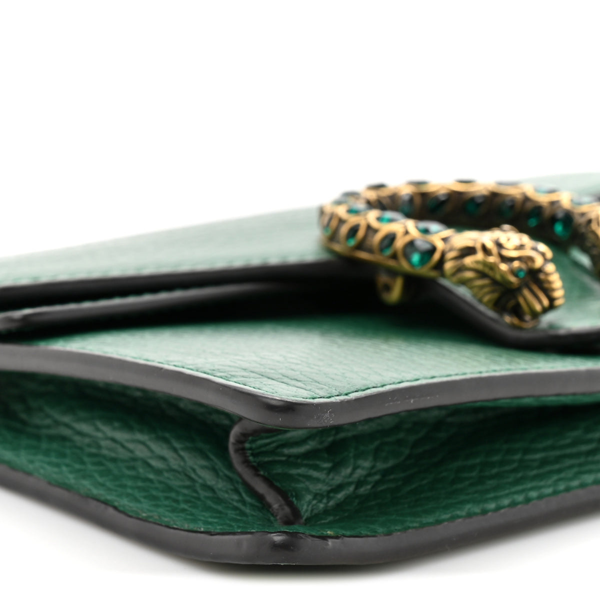 Dollar Calfskin Crystal Super Mini Dionysus Shoulder Bag Emerald
