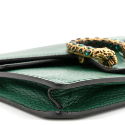 Gucci Dollar Calfskin Crystal Super Mini Dionysus Shoulder Bag Emerald 17 of 29