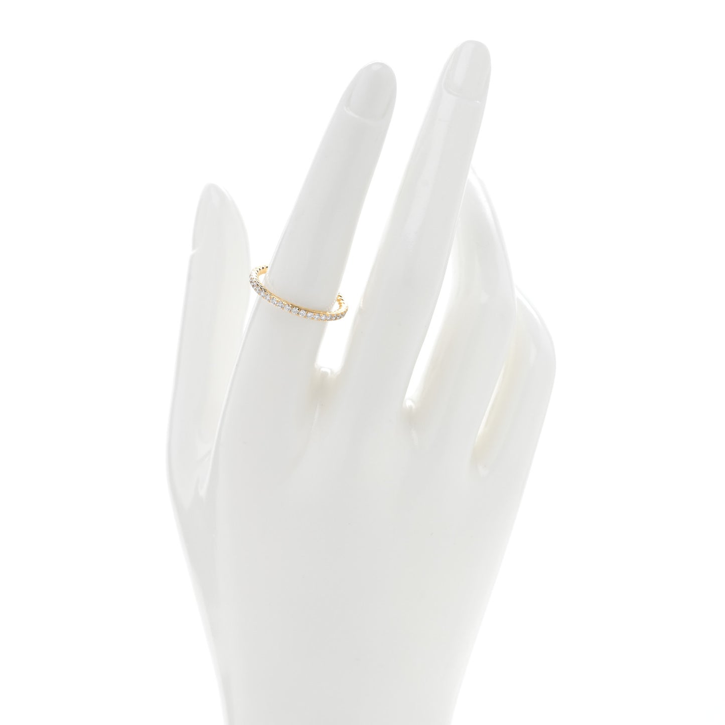18k Yellow Gold Diamond 1.8mm Eden Eternity Wedding Band Ring 56 7.5