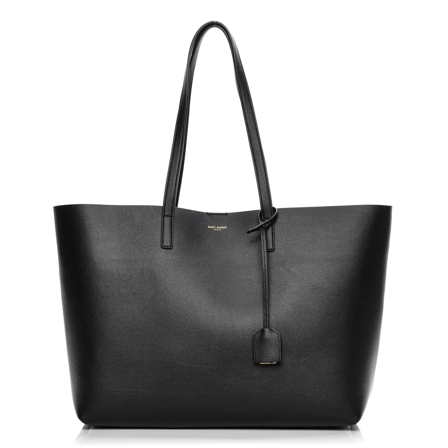 Calfskin Large Shopping Tote Black
