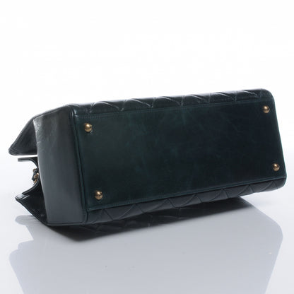 Chanel Calfskin Perfect Edge Tote Dark Green 4 of 10
