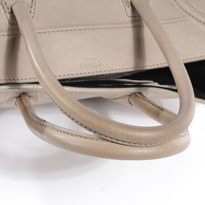Celine Smooth Calfskin Medium Phantom Luggage Bag Taupe 7 of 15