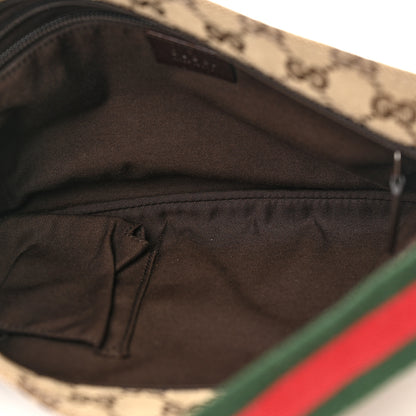Gucci Monogram Web Small Flat Messenger Crossbody Dark Brown 5 of 10