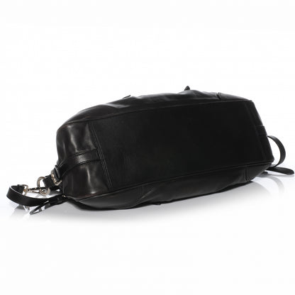 Prada Vitello Soft Shopping Satchel Black 5 of 8