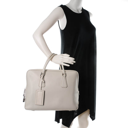 Prada Saffiano Briefcase Bianco 2 of 8