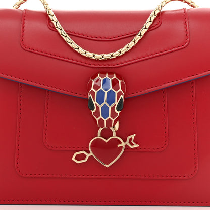 Bulgari Calfskin Serpenti In Love Forever Crossbody Bag Red 8 of 10