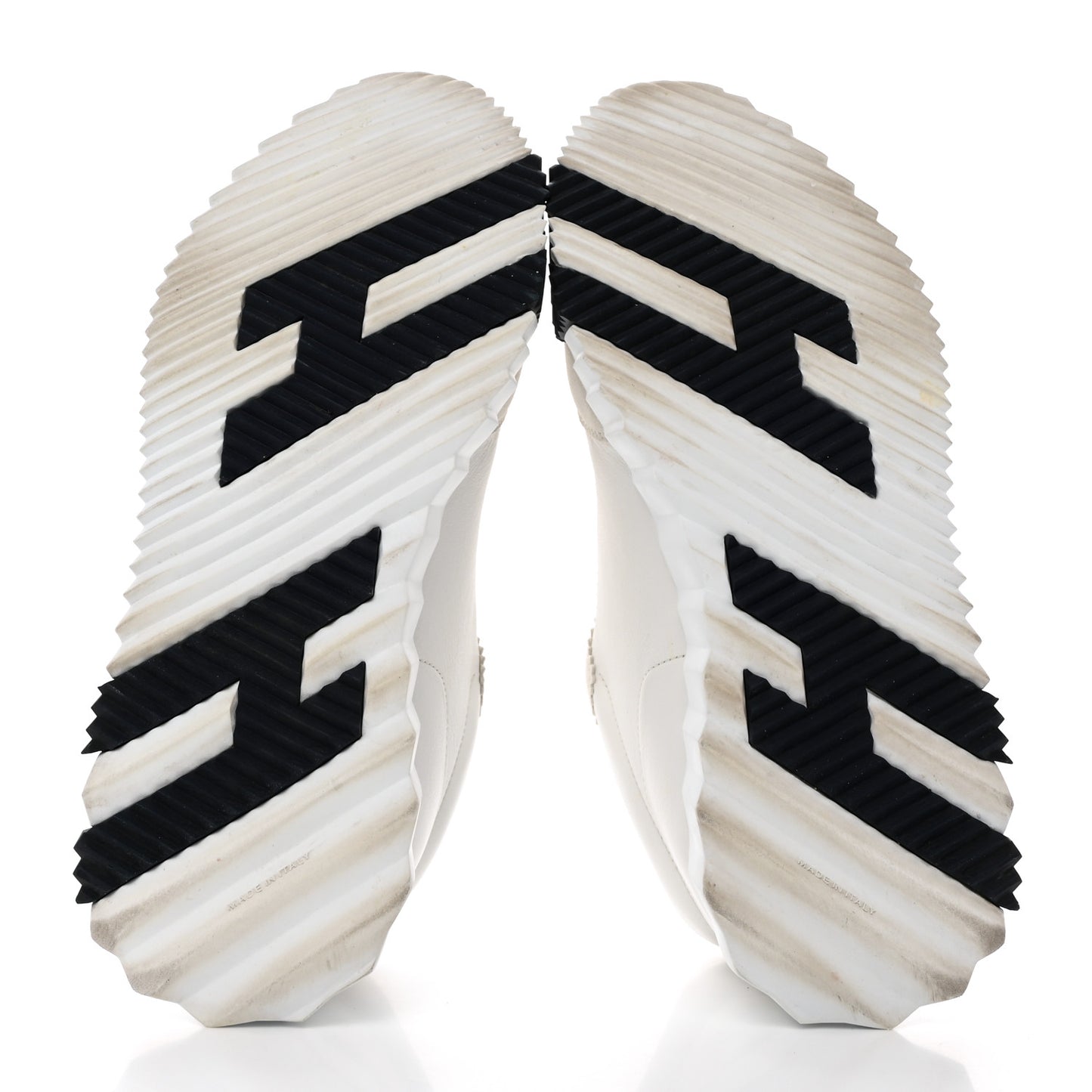 Goatskin Suede Goatskin Bouncing Sneakers 41 White