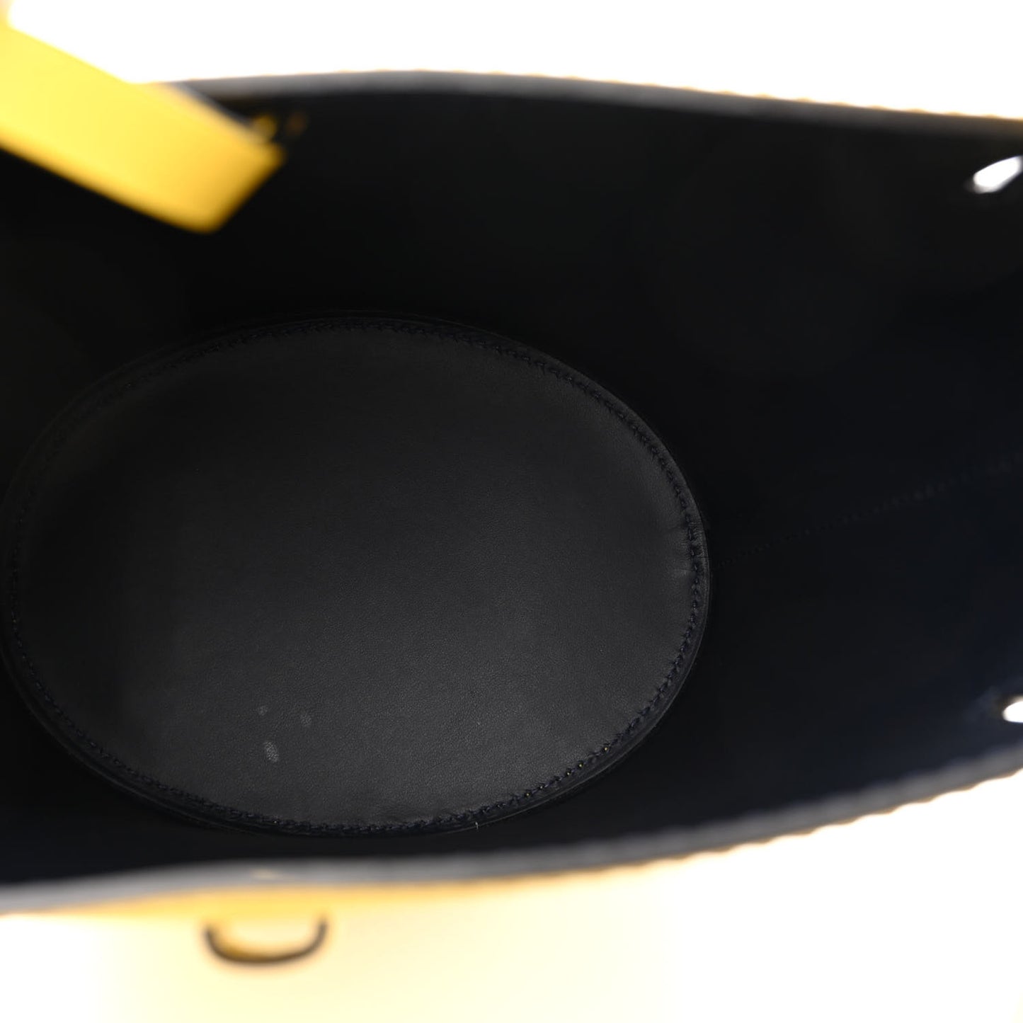 Supple Calfskin Medium Bucket Larch Yellow