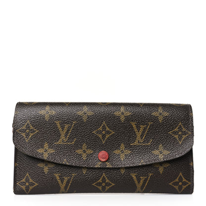 Louis Vuitton Monogram Emilie Wallet Rouge 1 of 12