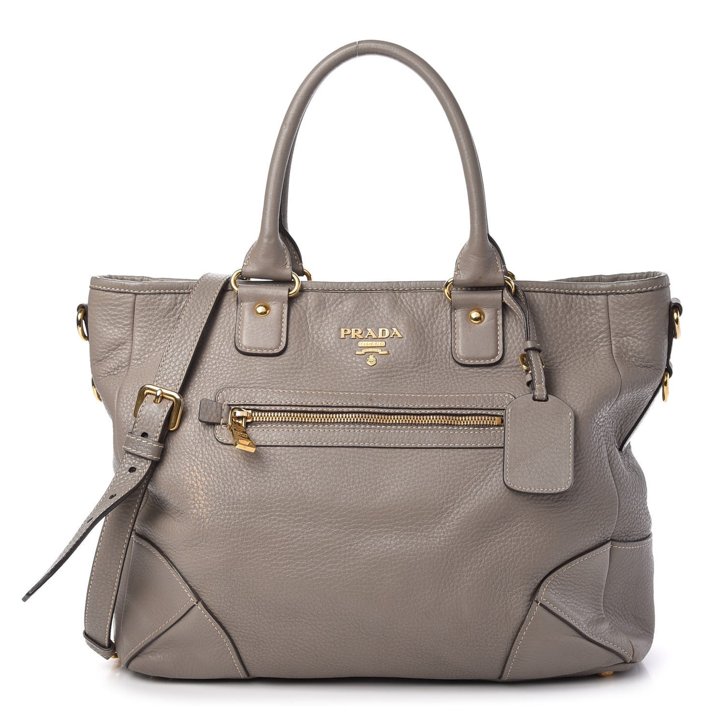 Vitello Daino Shopping Satchel Argilla