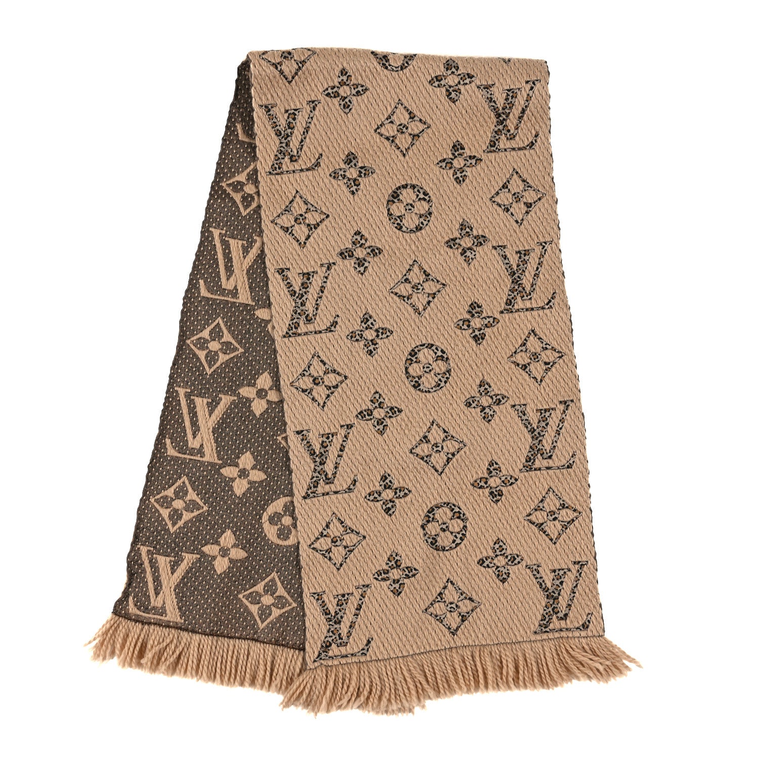 Louis Vuitton Wool Silk Monogram Giant Jungle Logomania Shine