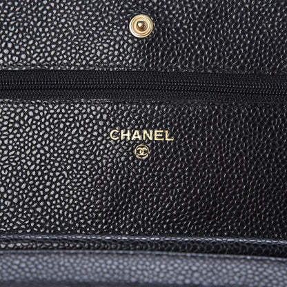 Chanel Caviar Quilted Wallet On Chain WOC Black 6 of 11