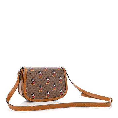Gucci X DISNEY Mini Vintage GG Supreme Monogram Mickey Mouse Small Flap Messenger Bag Beige Vintage Sun Oil 3 of 9