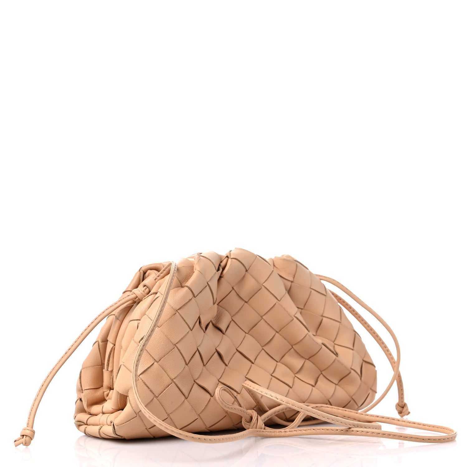 Bottega Veneta Nappa Intrecciato The Mini Pouch Almond 3 of 10
