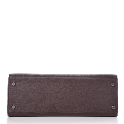 Hermes Togo Kelly Retourne 32 Chocolate 7 of 39