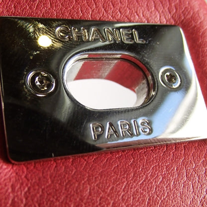 Chanel Washed Caviar Maxi Flap Fuchsia 9 of 10