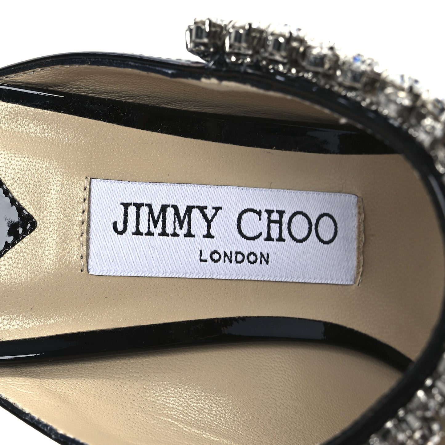 Patent Crystal Bing 100 Pumps 36 Black 39.5 Black