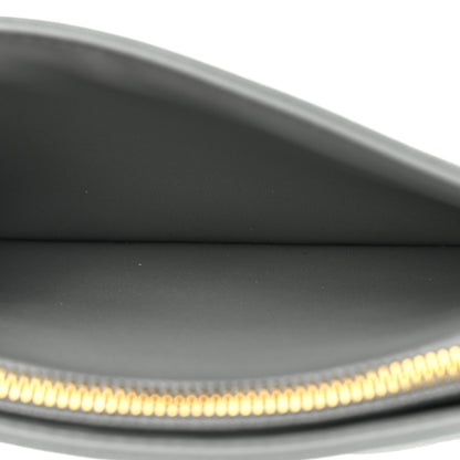Christian Dior Calfskin Cannage Caro Zipped Pouch With Chain Grey 5 of 12