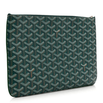 Goyard Goyardine Senat Pochette MM Green 3 of 11