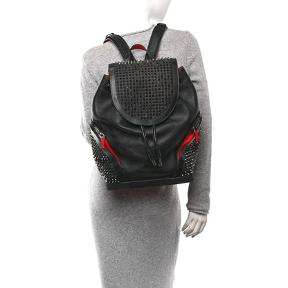 Christian Louboutin Calfskin Spiked Explorafunk Backpack Black 2 of 11