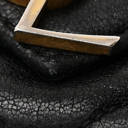 Saint Laurent Sheepskin Matelasse Chevron Monogram College Chain Wallet Black 11 of 11