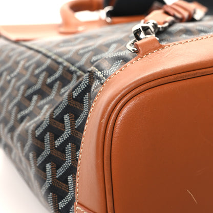 Goyard Goyardine Calfskin Alpin MM Backpack Gold Black 12 of 15