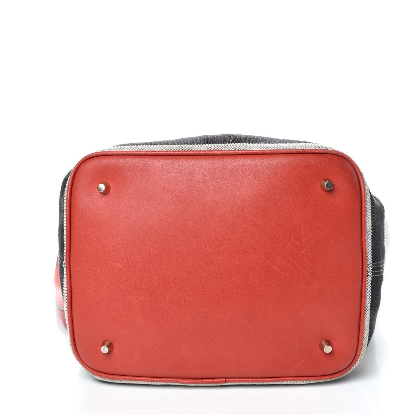 Canvas Mega Check Medium Ashby Hobo Cadmium Red