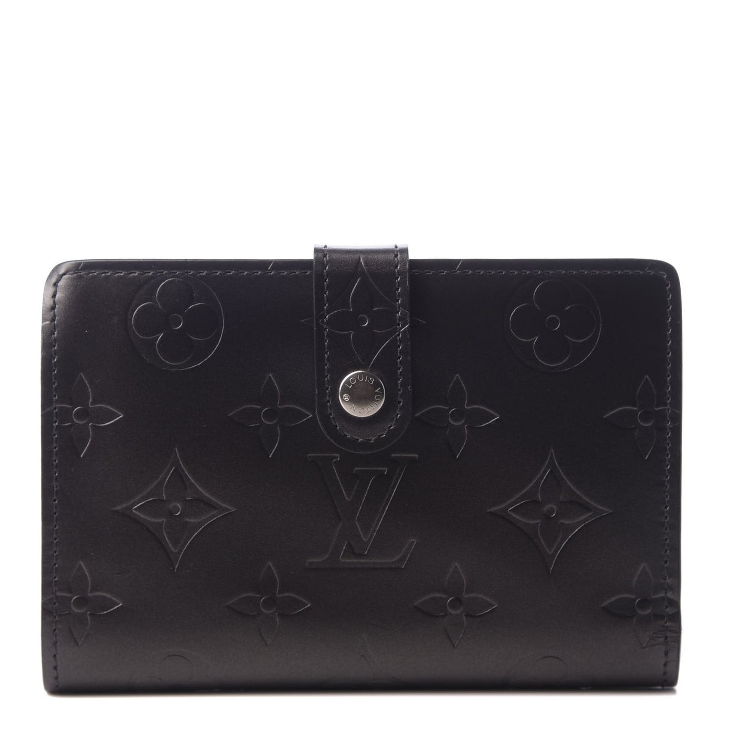 Mat Monogram French Purse Wallet Black