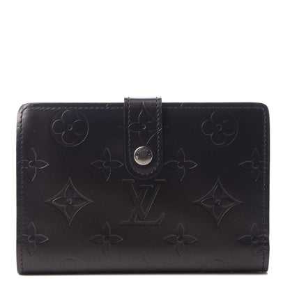 Louis Vuitton Mat Monogram French Purse Wallet Black 1 of 6