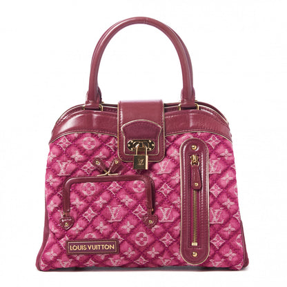 Louis Vuitton Monogram Denim Quilted Linda Fuchsia 1 of 8