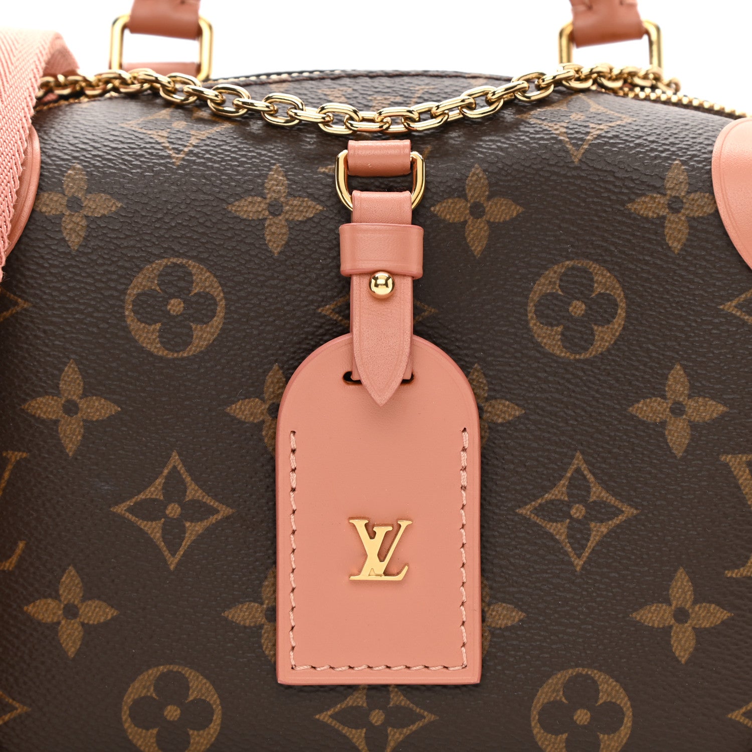Louis Vuitton Monogram Petite Malle Souple Peach 8 of 10
