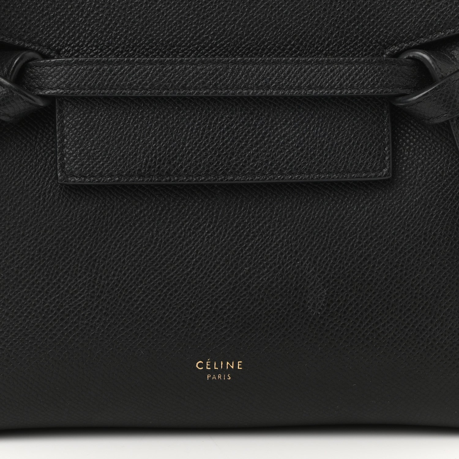 Celine Grained Calfskin Nano Belt Bag Black 7 of 10