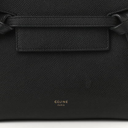 Celine Grained Calfskin Nano Belt Bag Black 7 of 10