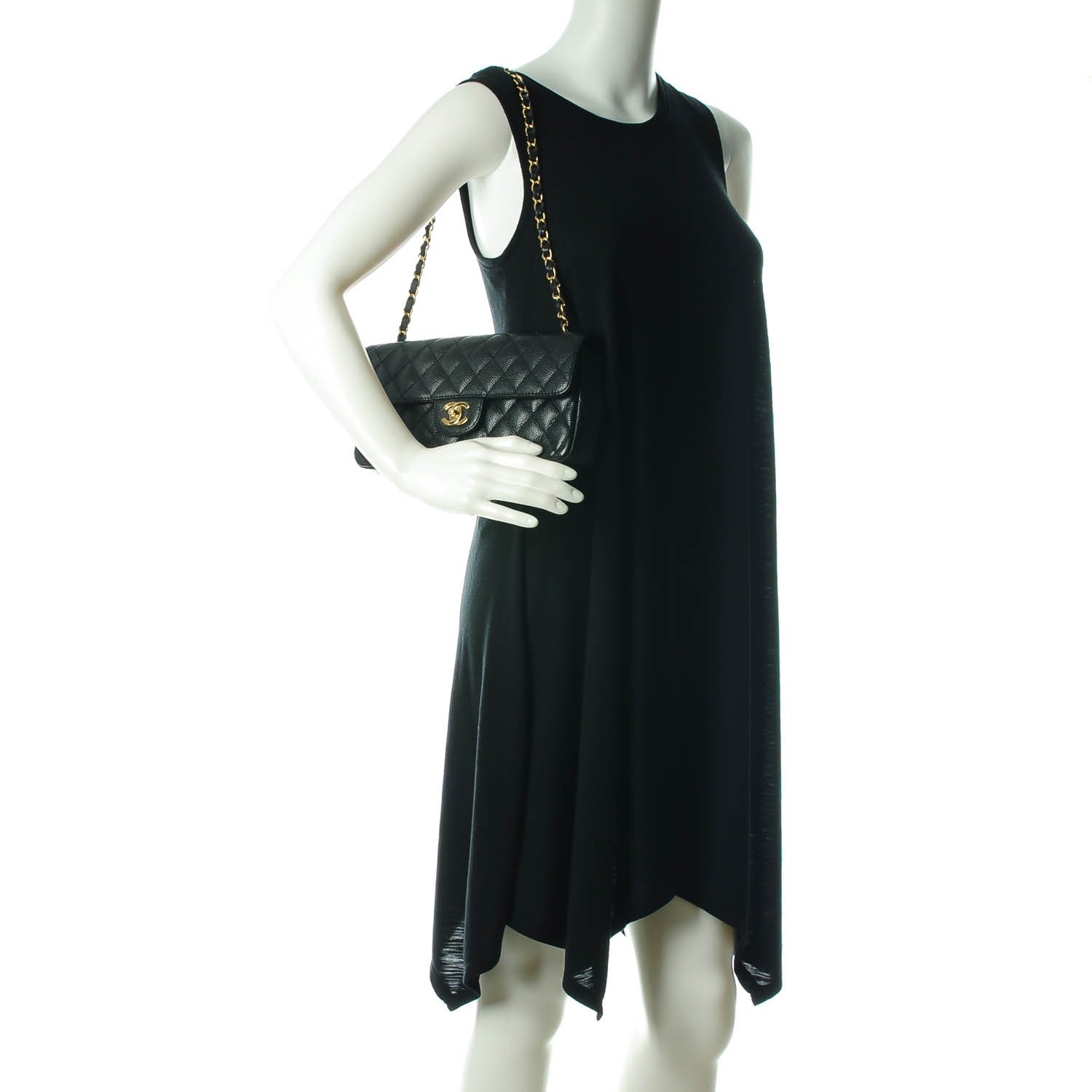 Chanel Caviar East West Flap Black 2 of 8