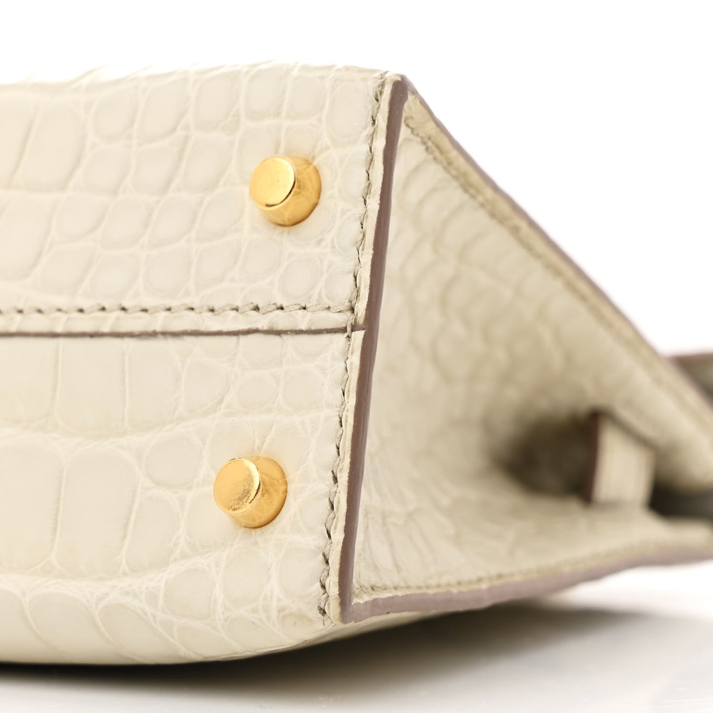 Matte Alligator Mini Kelly Sellier 20 Beton