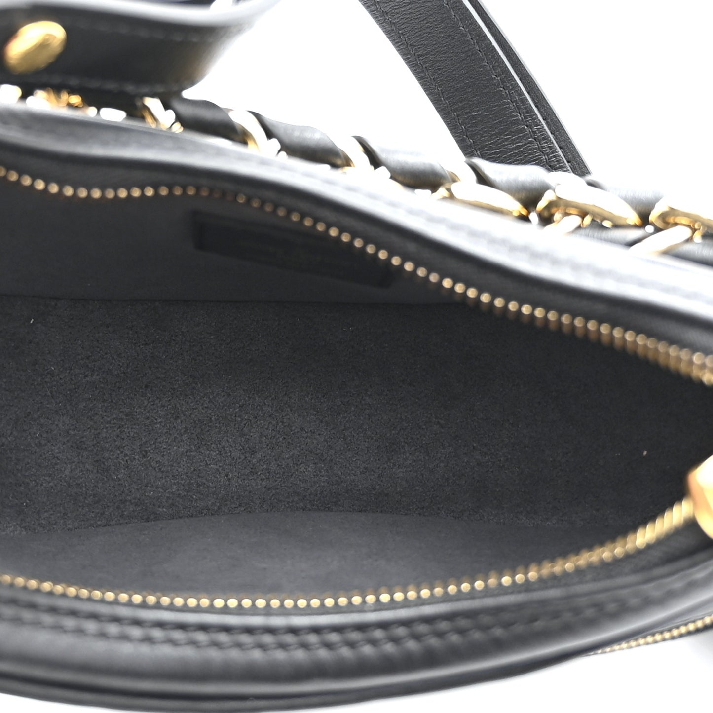 Calfskin Embossed Monogram Loop Black