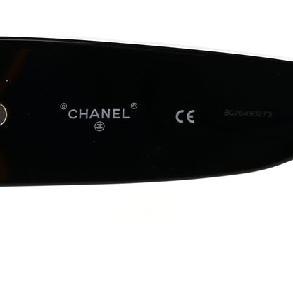 Chanel Acetate Quilted CC Pilot Sunglasses 71465A Black 4 of 8