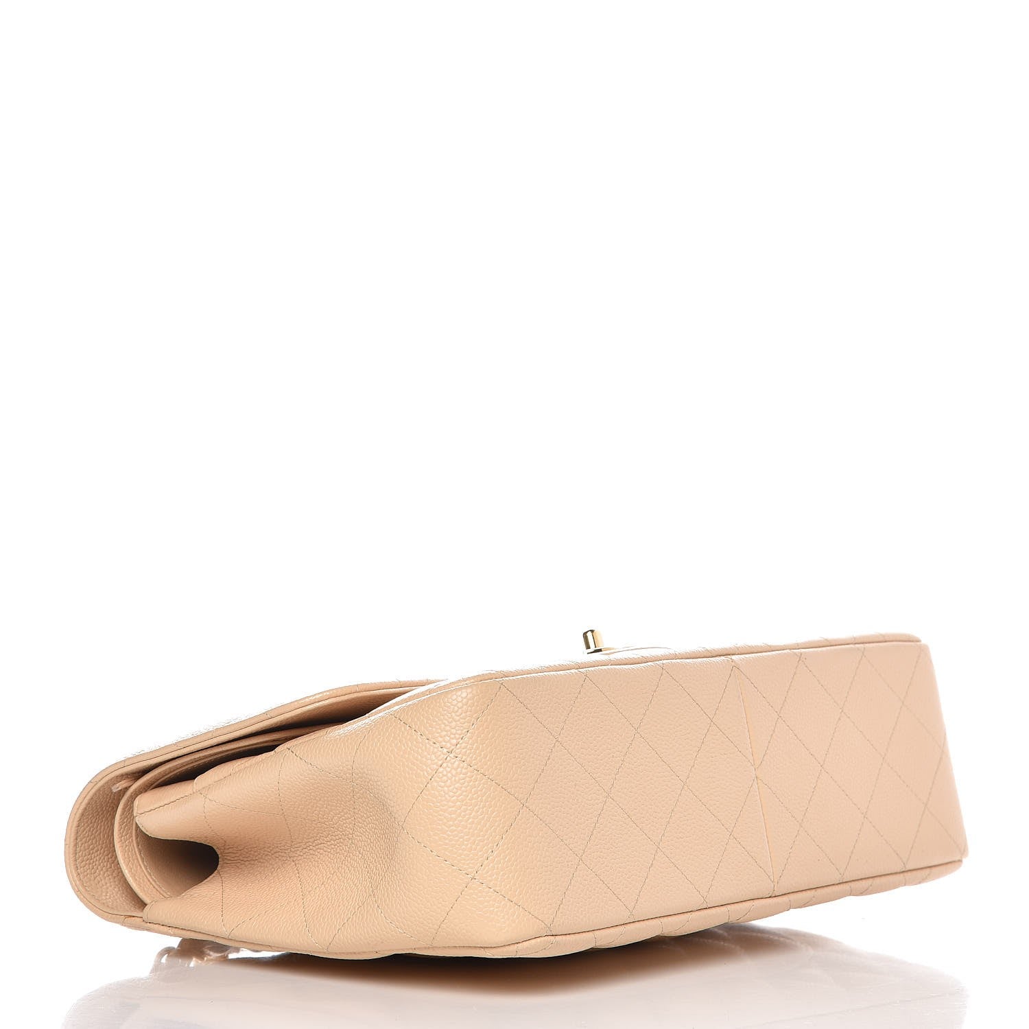 Chanel Caviar Quilted Jumbo Double Flap Beige Clair 5 of 9
