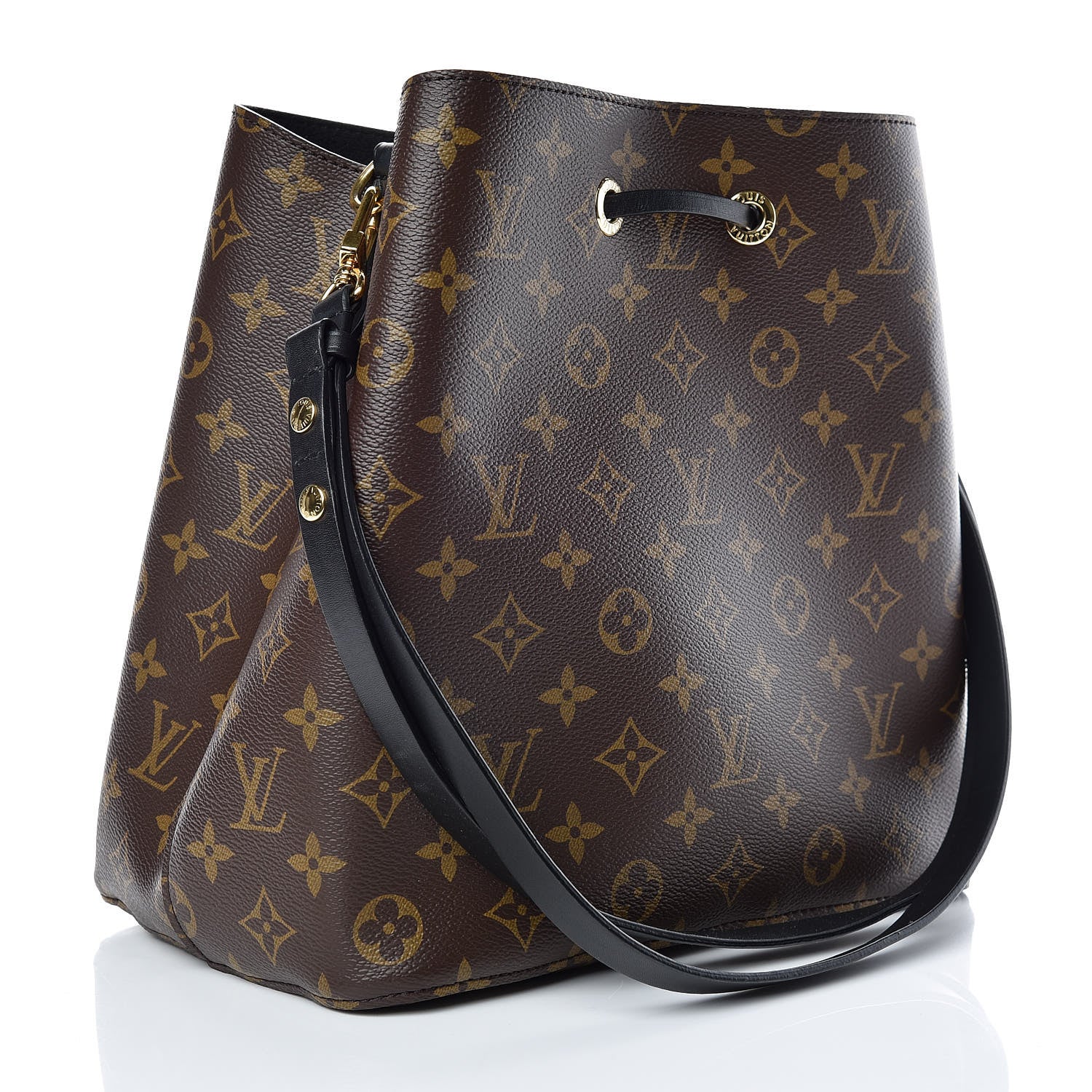 Louis Vuitton Monogram Neonoe MM Black 3 of 8