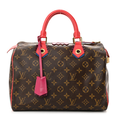 Louis Vuitton Monogram Totem Speedy 30 Flamingo 1 of 12