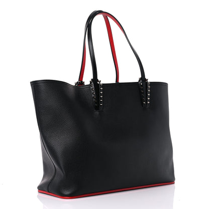 Christian Louboutin Calfskin Spikes East West Cabata Tote Black 5 of 20