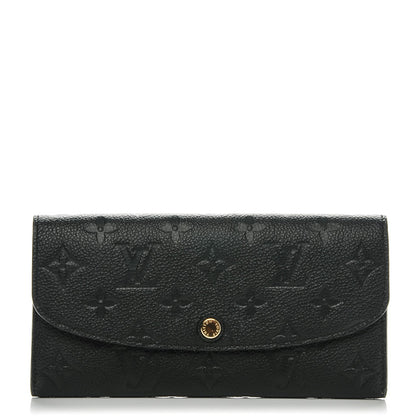 Louis Vuitton Empreinte Emilie Wallet Black Dune 1 of 6