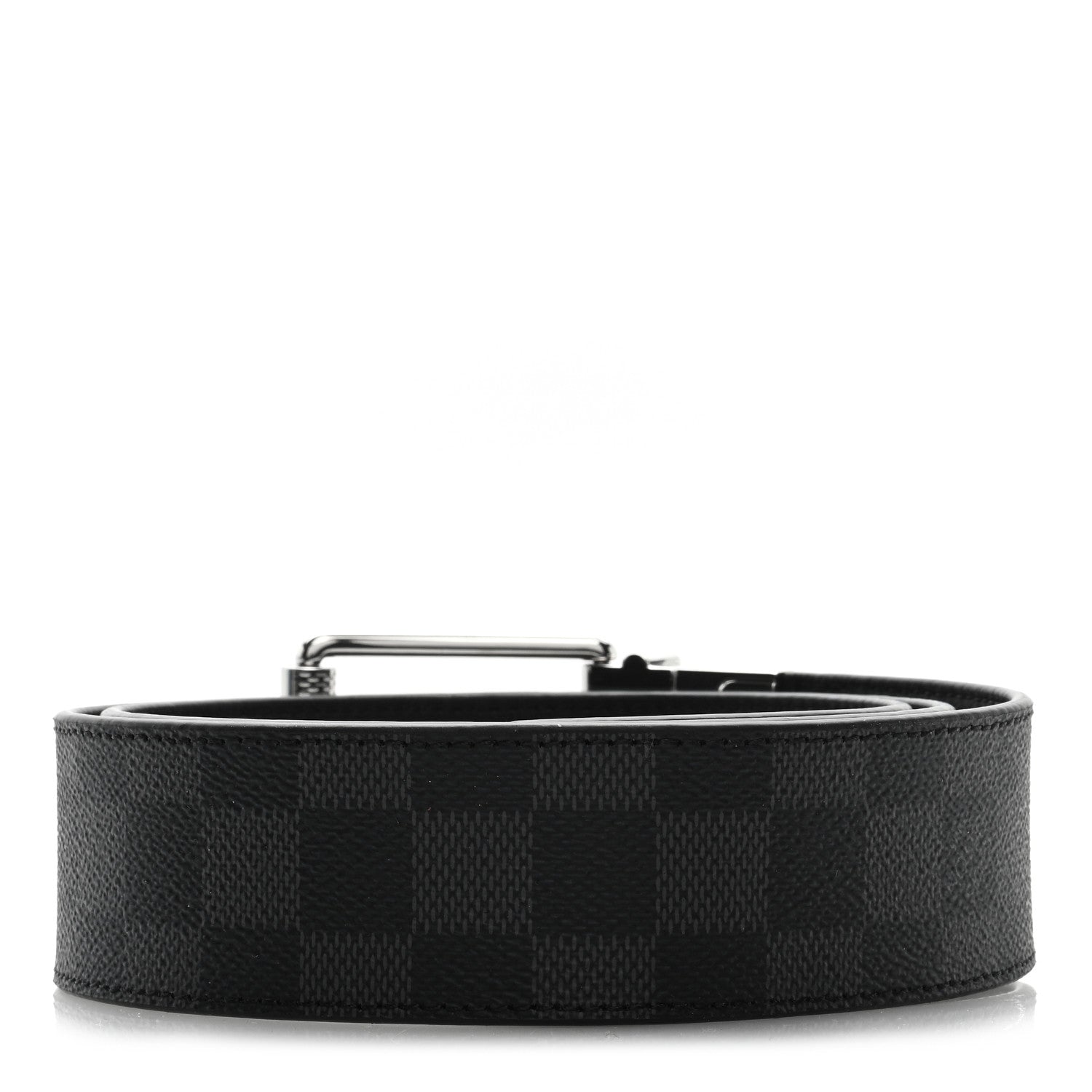 Louis Vuitton Damier Graphite Calfskin Belt 90/36 Black 2 of 4