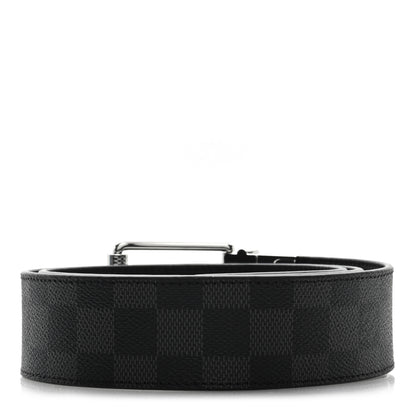 Louis Vuitton Damier Graphite Calfskin Belt 90/36 Black 2 of 4