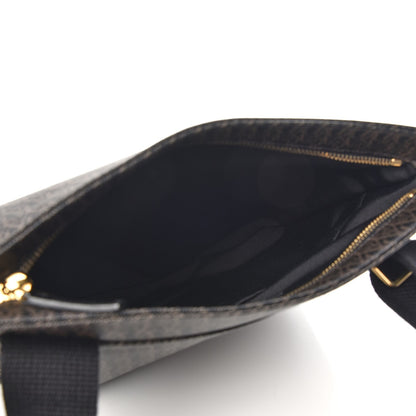 Saint Laurent Toile Classic Monogram Messenger Bag Black 5 of 7
