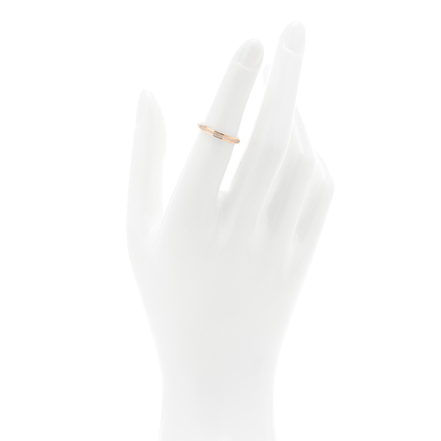 Cartier 18K Pink Gold Diamond 2.3mm D'Amour Wedding Band Ring 49 5 2 of 4