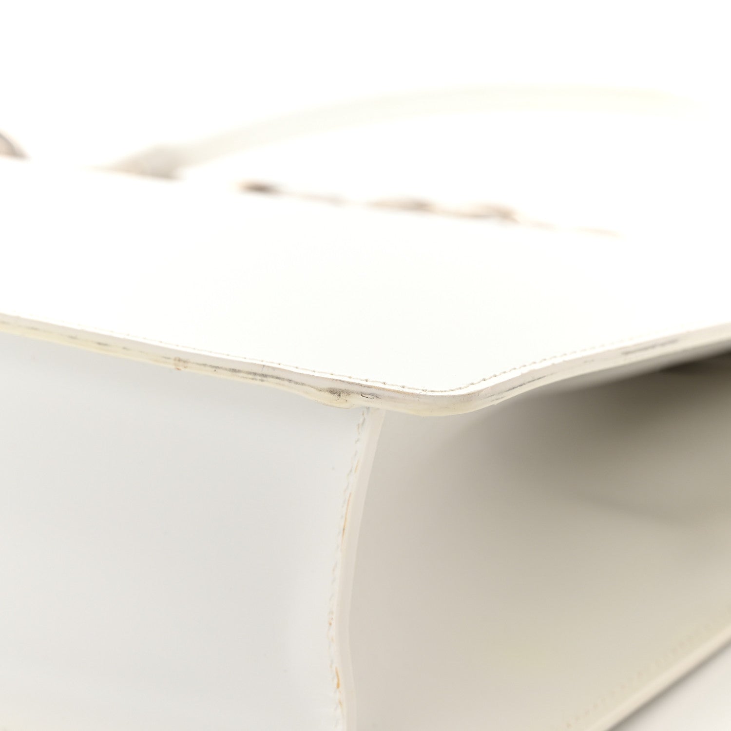 Alexander McQueen Calfskin Four Ring Frame Tote White 11 of 16