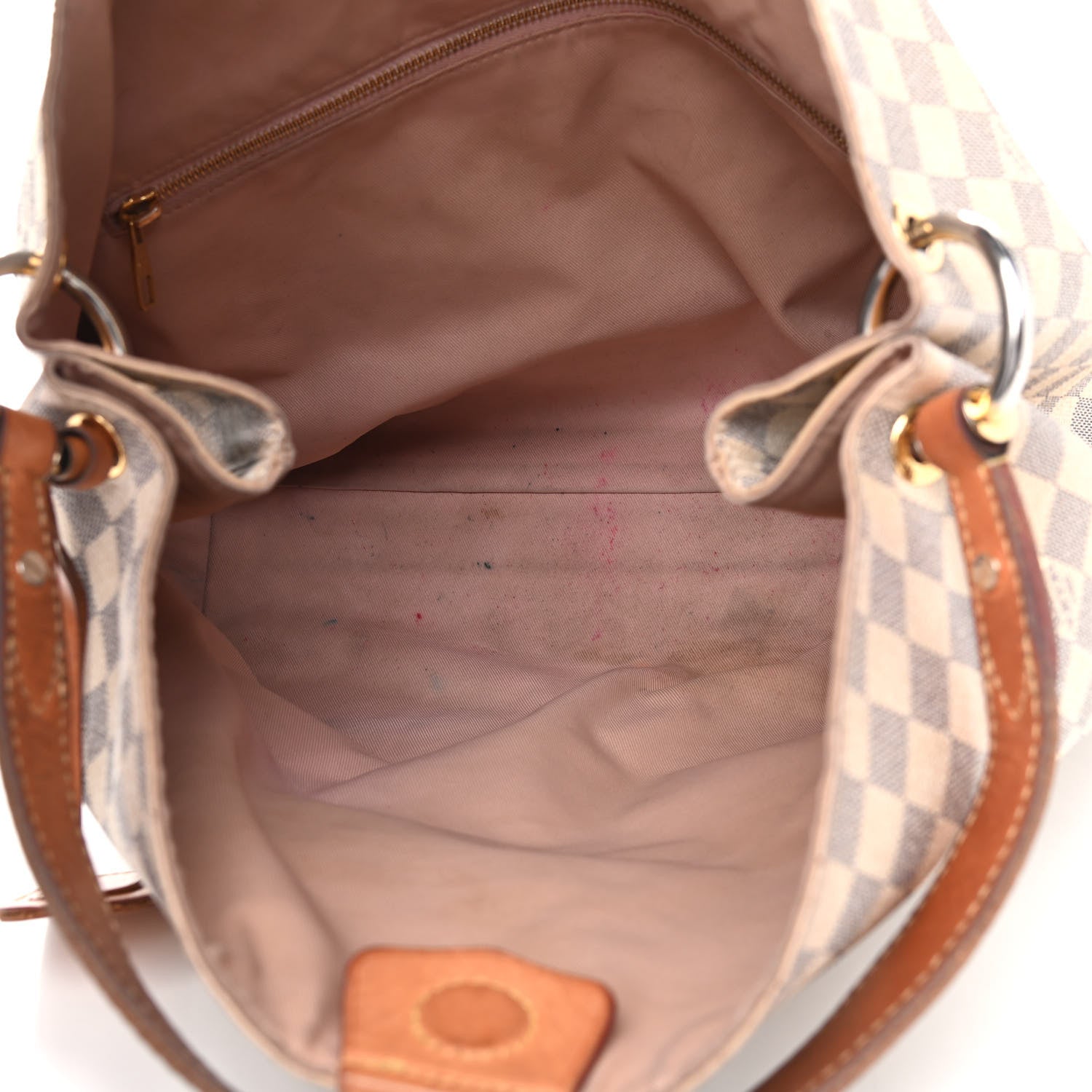 Louis Vuitton Damier Azur Graceful MM Rose Ballerine 5 of 13