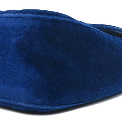 Gucci Velvet Matelasse Small GG Marmont Shoulder Bag Cobalt Blue 10 of 10