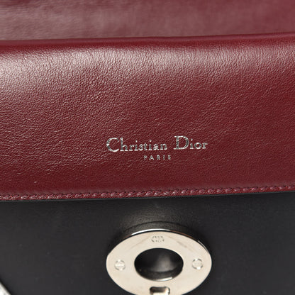 Christian Dior Metallic Patent Smooth Calfskin Small Tri-Color Be Dior Flap Black Silver 6 of 9